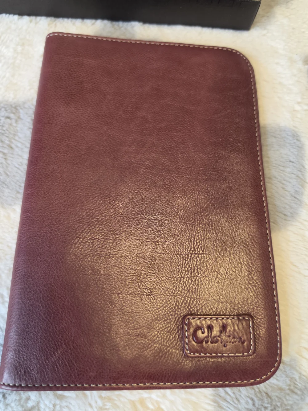 Cole Haan Burgundy Leather Kindle Cover